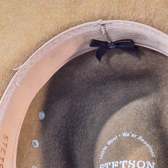 Stetson Brown Felt Wide Brim Hat  Decorative Band for Men Women Outdoor Style - Picture 13 of 13